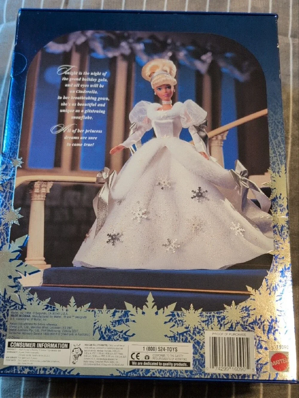 Disney Cinderella Holiday Princess Doll - White and Silver